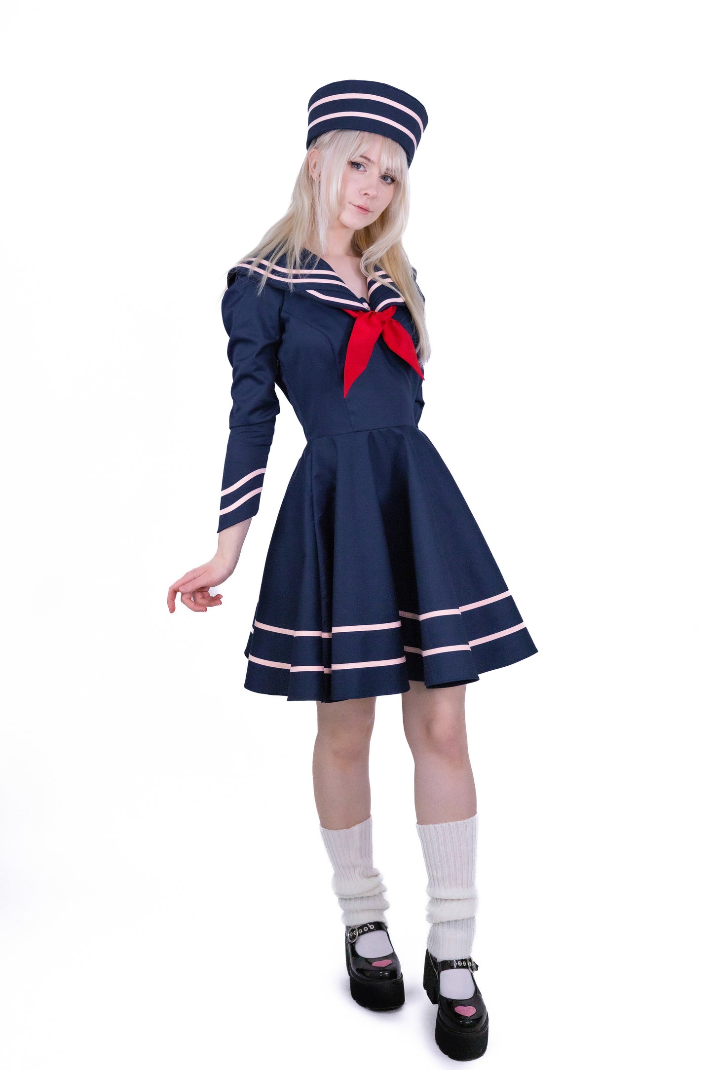 ASUNDER WAVES Butterfly Collared Sailor Dress