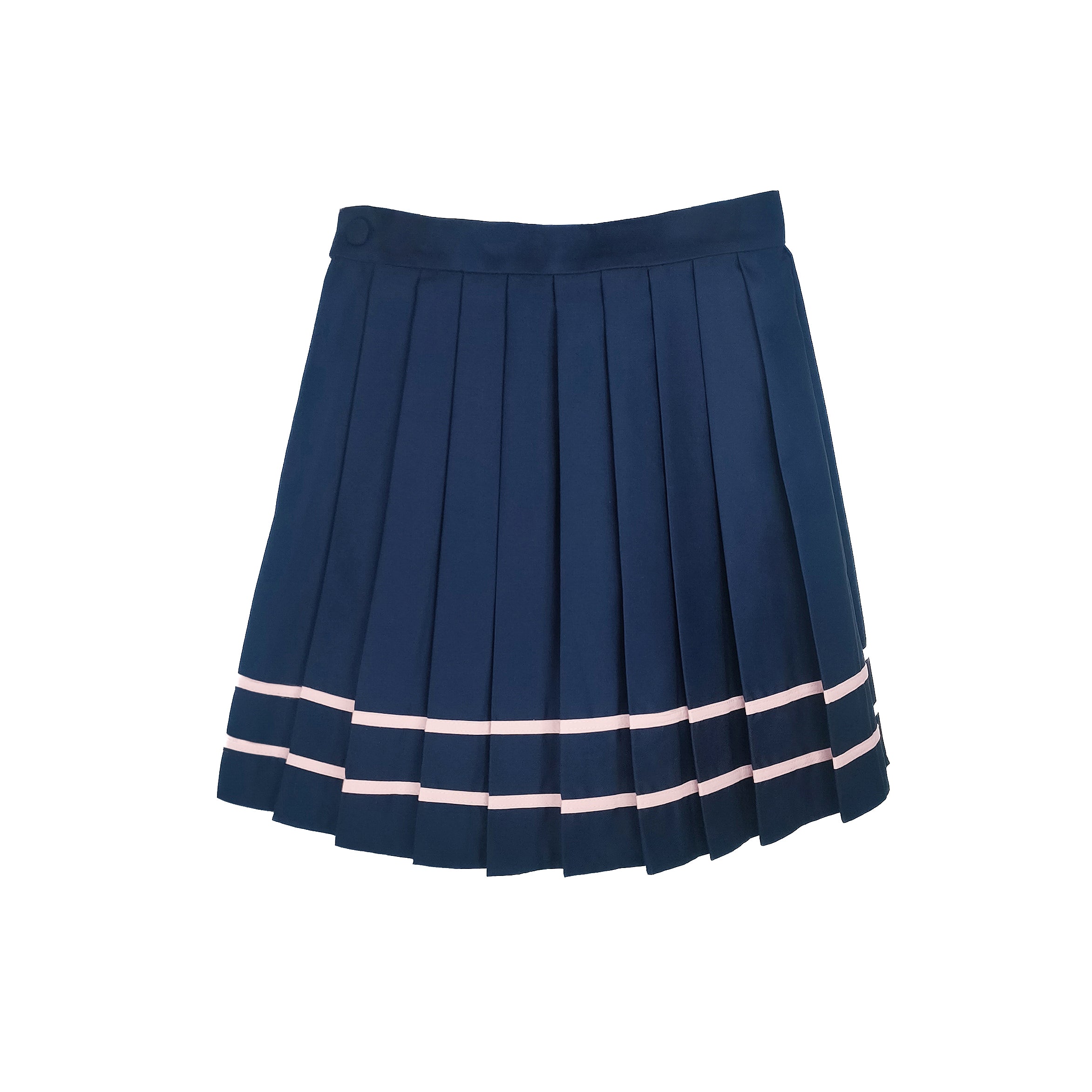 Classic navy shop pleated skirt