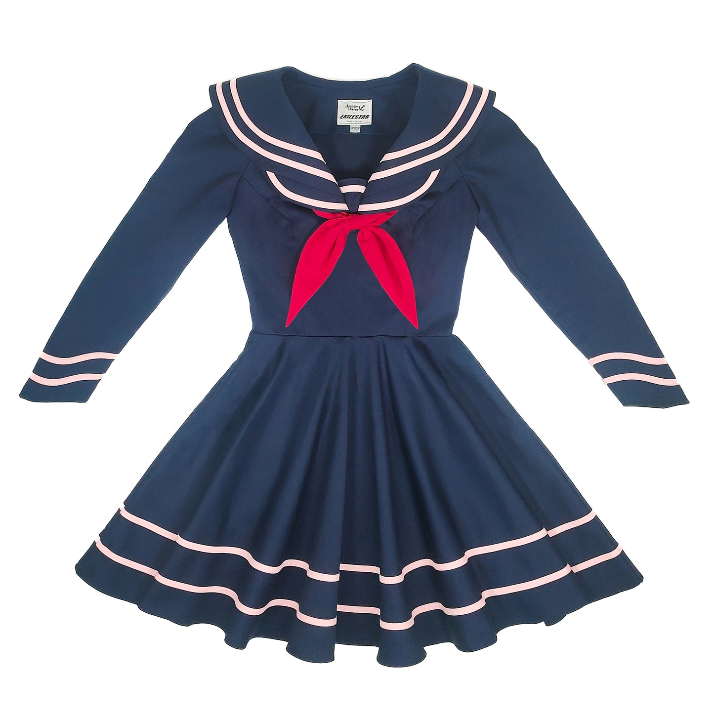 ASUNDER WAVES Butterfly Collared Sailor Dress